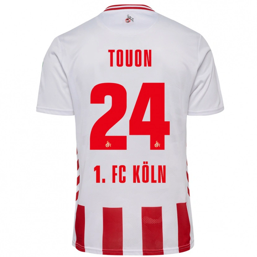 Danxen Kinder Ella Touon #24 Weiß Rot Heimtrikot Trikot 2025/26 T-Shirt Österreich