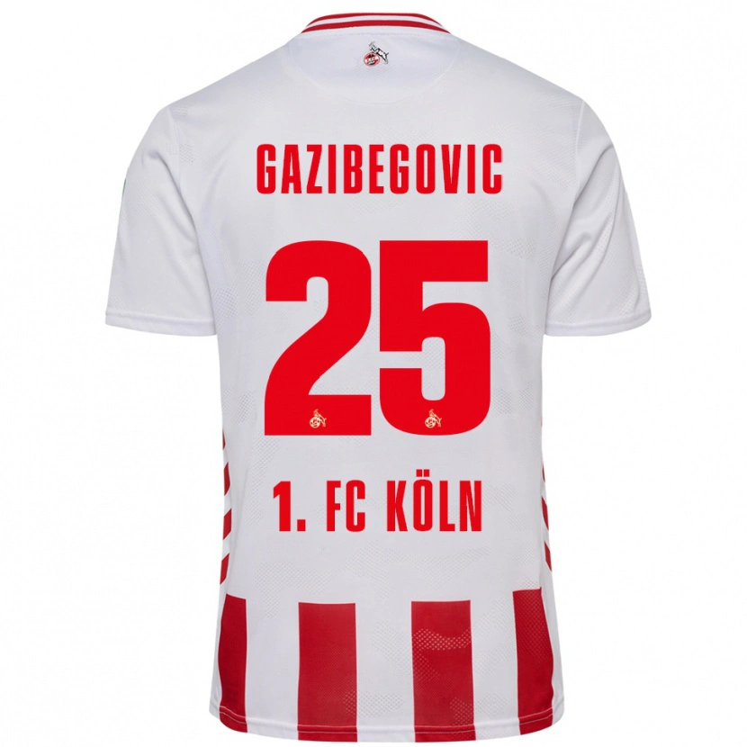 Danxen Kinder Jusuf Gazibegovic #25 Weiß Rot Heimtrikot Trikot 2025/26 T-Shirt Österreich