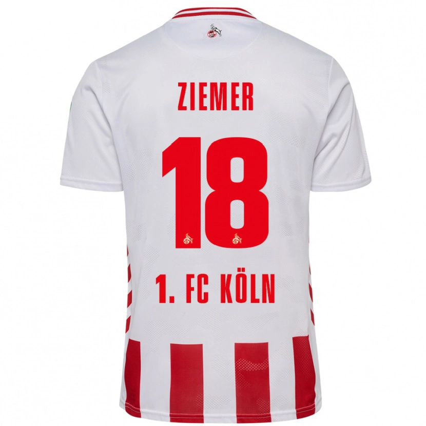 Danxen Kinder Taylor Ziemer #18 Weiß Rot Heimtrikot Trikot 2025/26 T-Shirt Österreich