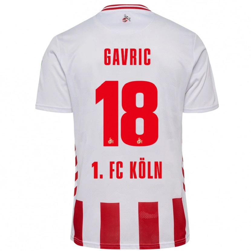 Danxen Kinder Andrea Gavrić #18 Weiß Rot Heimtrikot Trikot 2025/26 T-Shirt Österreich