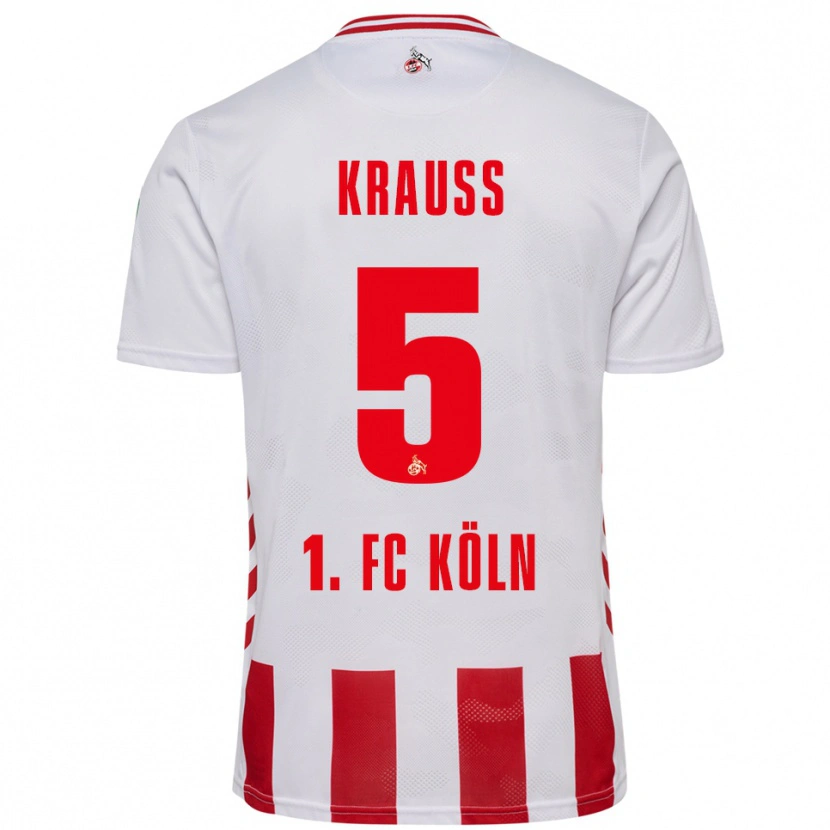 Danxen Kinder Tom Krauß #5 Weiß Rot Heimtrikot Trikot 2025/26 T-Shirt Österreich