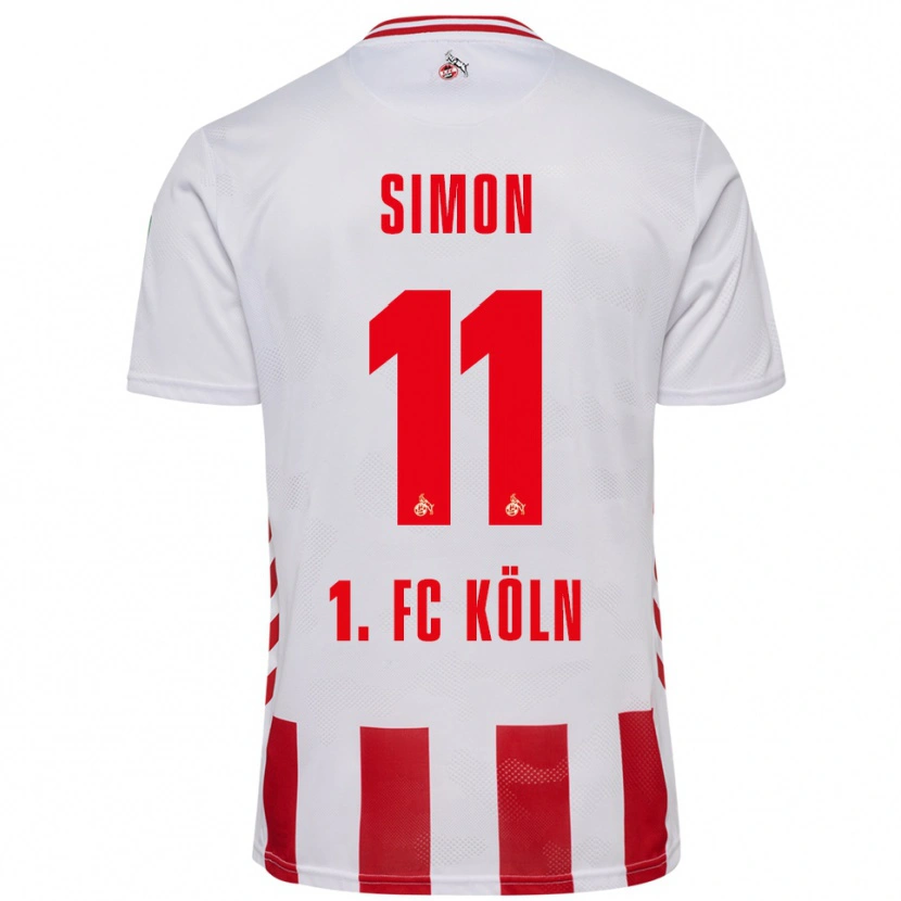 Danxen Kinder Josias Simon #11 Weiß Rot Heimtrikot Trikot 2025/26 T-Shirt Österreich