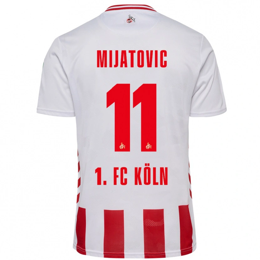Danxen Kinder Luca Mijatovic #11 Weiß Rot Heimtrikot Trikot 2025/26 T-Shirt Österreich