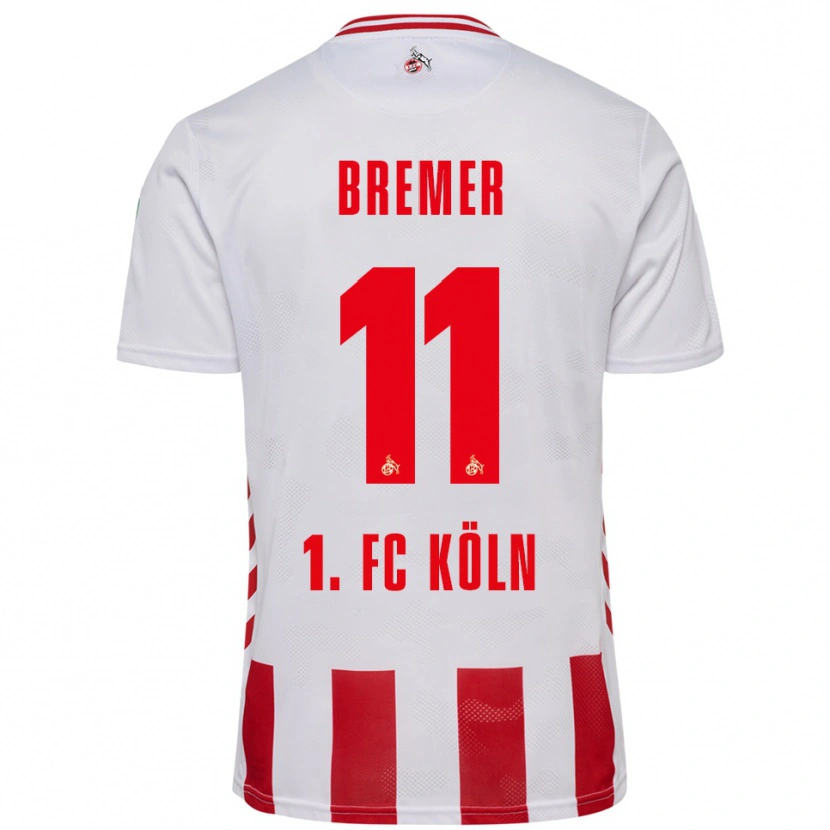 Danxen Kinder Pauline Bremer #11 Weiß Rot Heimtrikot Trikot 2025/26 T-Shirt Österreich