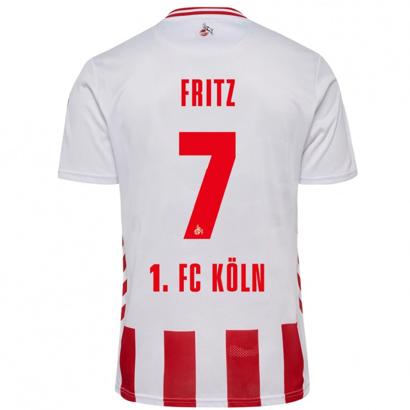 Danxen Kinder Johannes Fritz #7 Weiß Rot Heimtrikot Trikot 2025/26 T-Shirt Österreich