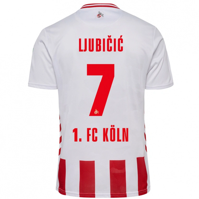Danxen Kinder Dejan Ljubicic #7 Weiß Rot Heimtrikot Trikot 2025/26 T-Shirt Österreich