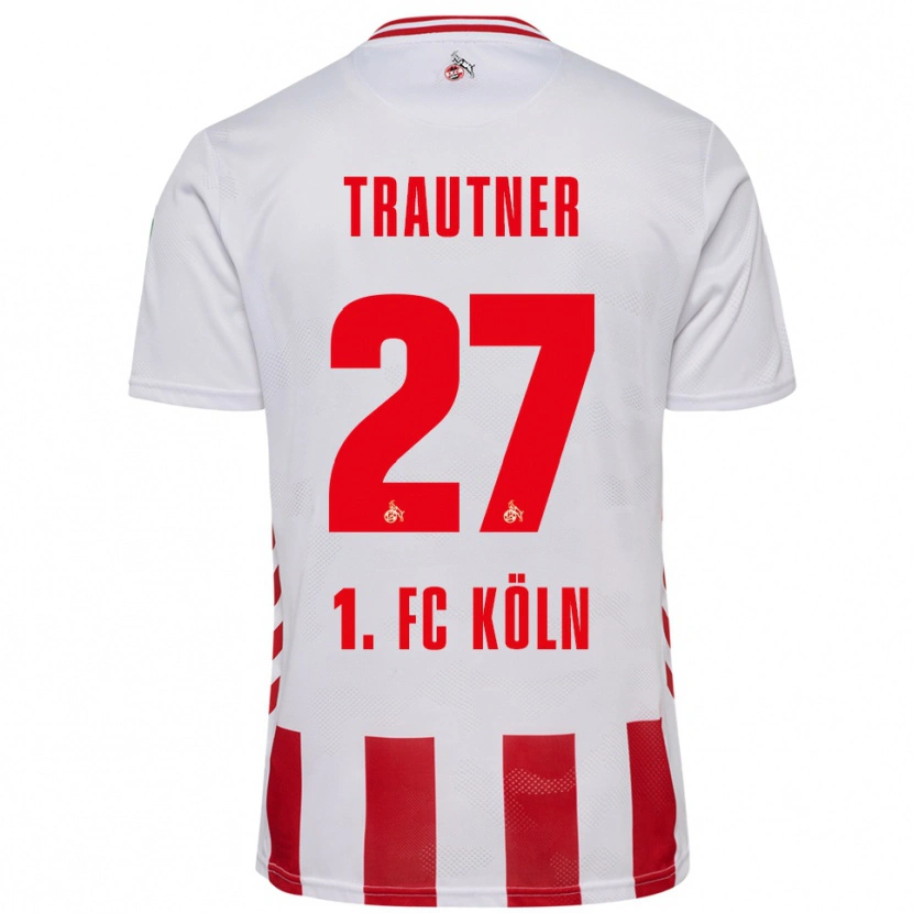 Danxen Kinder Tobias Trautner #27 Weiß Rot Heimtrikot Trikot 2025/26 T-Shirt Österreich