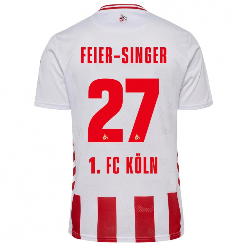 Danxen Kinder Laura Feier-Singer #27 Weiß Rot Heimtrikot Trikot 2025/26 T-Shirt Österreich