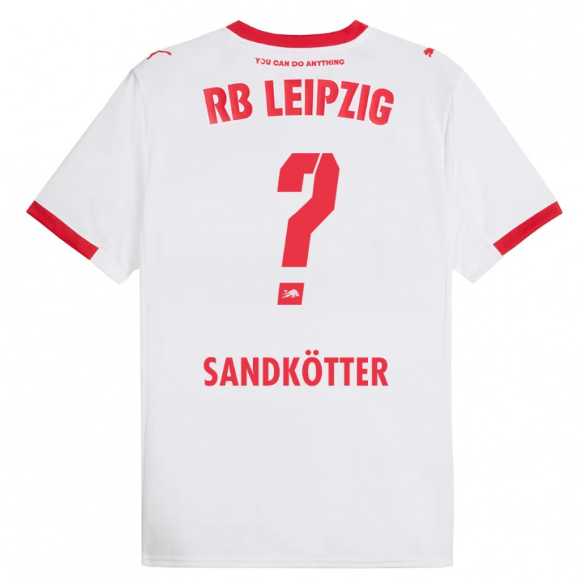 Danxen Kinder Constantin Sandkötter #0 Weiß Rot Heimtrikot Trikot 2025/26 T-Shirt Österreich