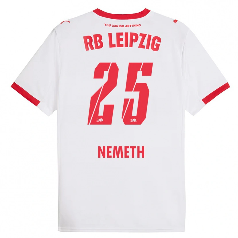 Danxen Kinder Diána Németh #25 Weiß Rot Heimtrikot Trikot 2025/26 T-Shirt Österreich
