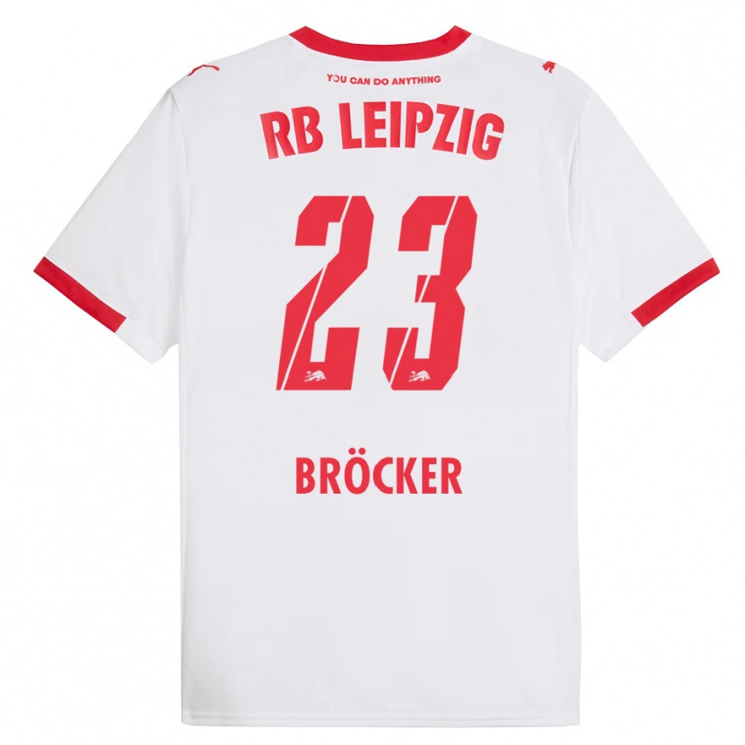 Danxen Kinder Mads Bröcker #23 Weiß Rot Heimtrikot Trikot 2025/26 T-Shirt Österreich
