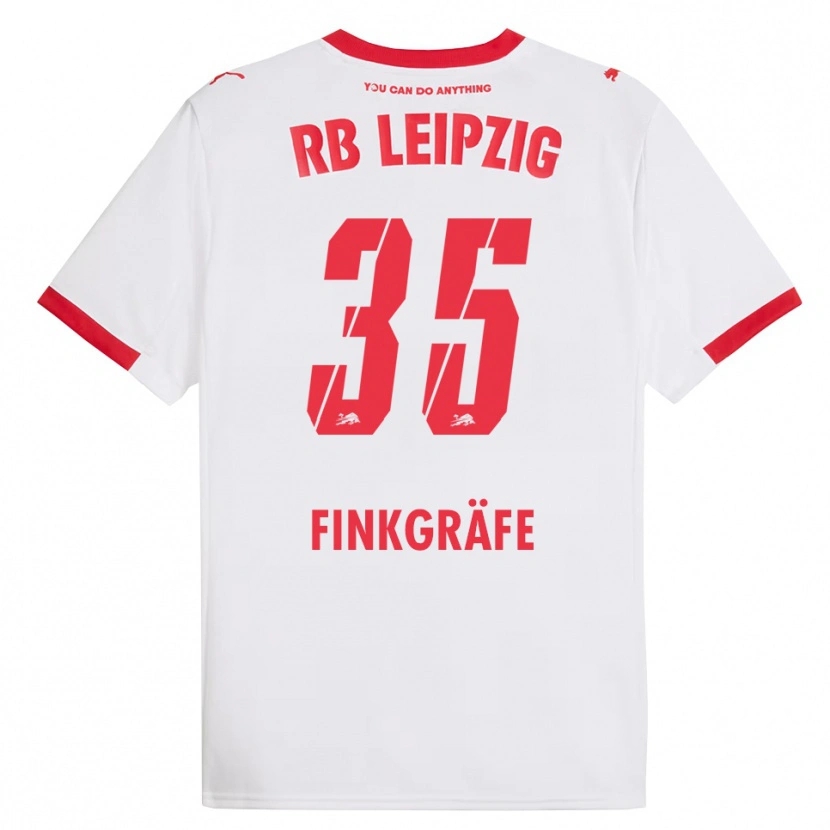 Danxen Kinder Max Finkgräfe #35 Weiß Rot Heimtrikot Trikot 2025/26 T-Shirt Österreich