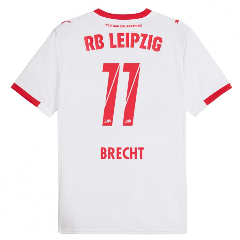 Danxen Kinder Barbara Brecht #11 Weiß Rot Heimtrikot Trikot 2025/26 T-Shirt Österreich