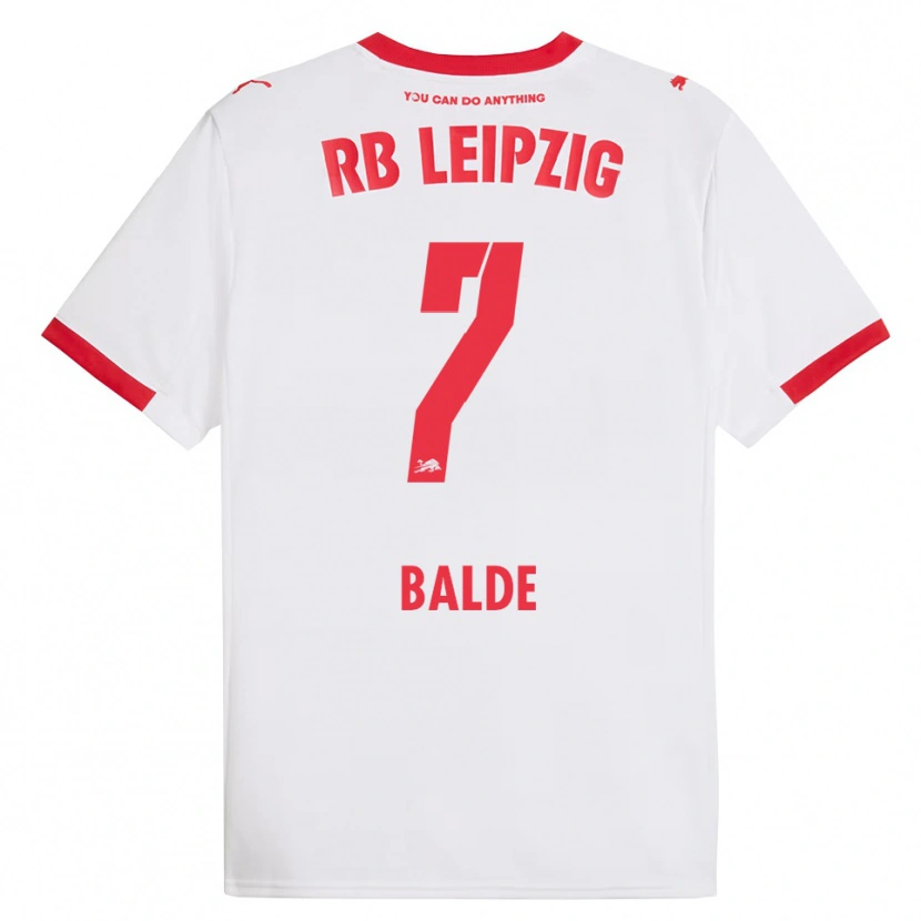 Danxen Kinder Mamadu Baldé #7 Weiß Rot Heimtrikot Trikot 2025/26 T-Shirt Österreich