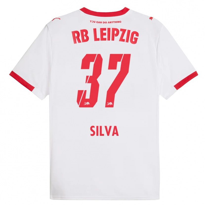 Danxen Kinder André Silva #37 Weiß Rot Heimtrikot Trikot 2025/26 T-Shirt Österreich