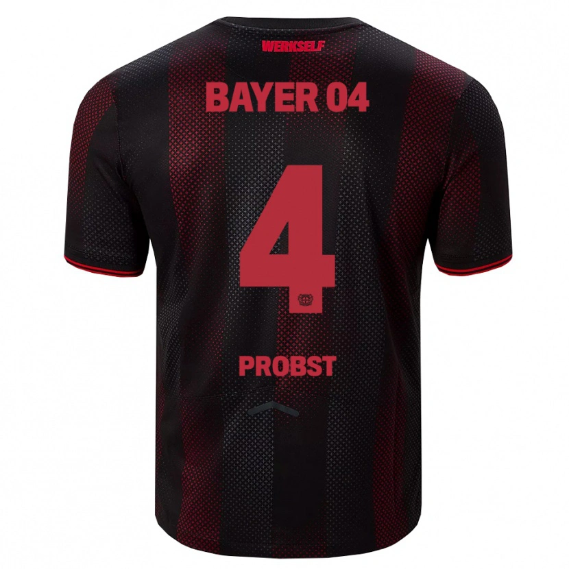 Danxen Kinder Noah Probst #4 Schwarz Rot Heimtrikot Trikot 2025/26 T-Shirt Österreich