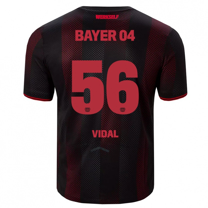 Danxen Kinder Juliette Vidal #56 Schwarz Rot Heimtrikot Trikot 2025/26 T-Shirt Österreich