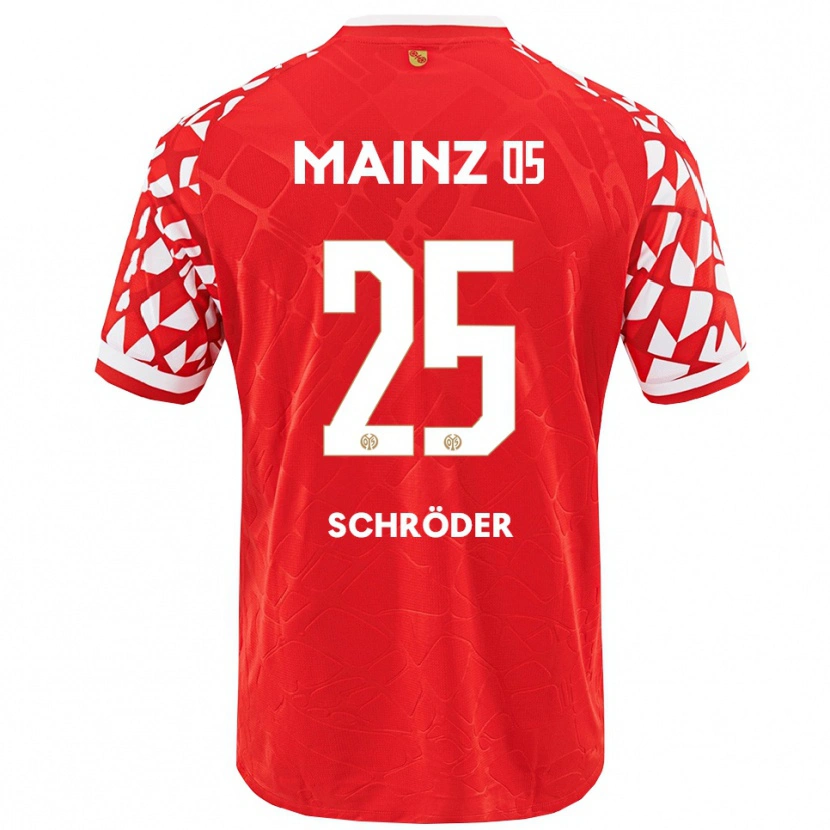 Danxen Kinder Maxim Schröder #25 Rot Weiß Heimtrikot Trikot 2025/26 T-Shirt Österreich