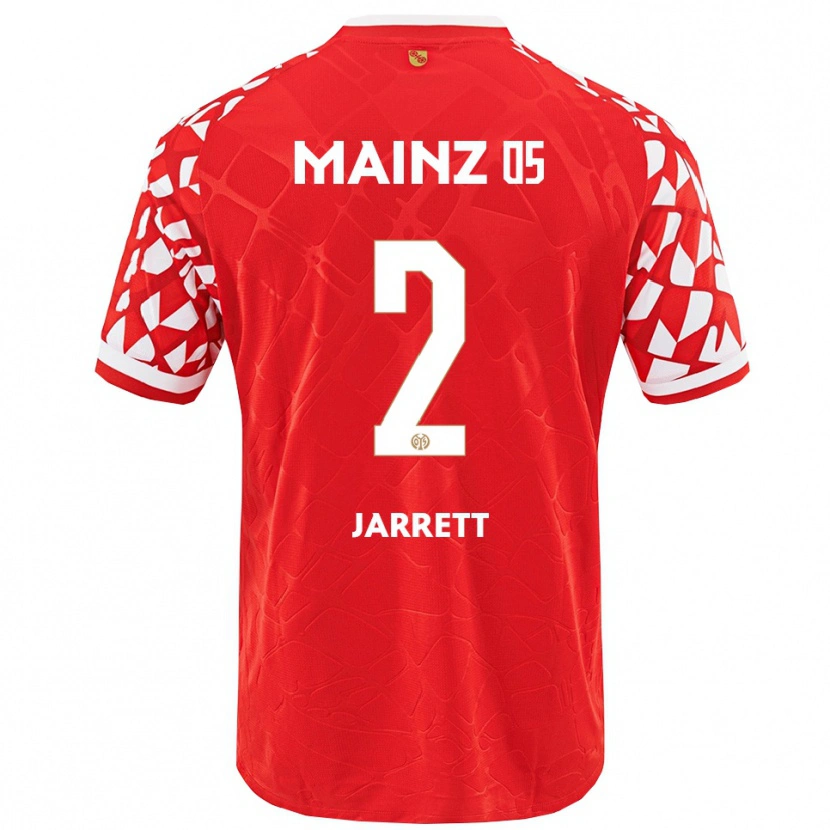Danxen Kinder Tyrone Jarrett #2 Rot Weiß Heimtrikot Trikot 2025/26 T-Shirt Österreich