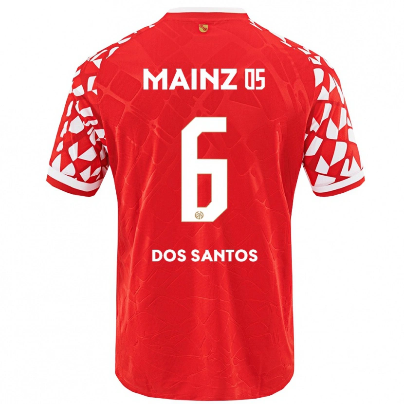 Danxen Kinder Alexandre Tavares Dos Santos #6 Rot Weiß Heimtrikot Trikot 2025/26 T-Shirt Österreich