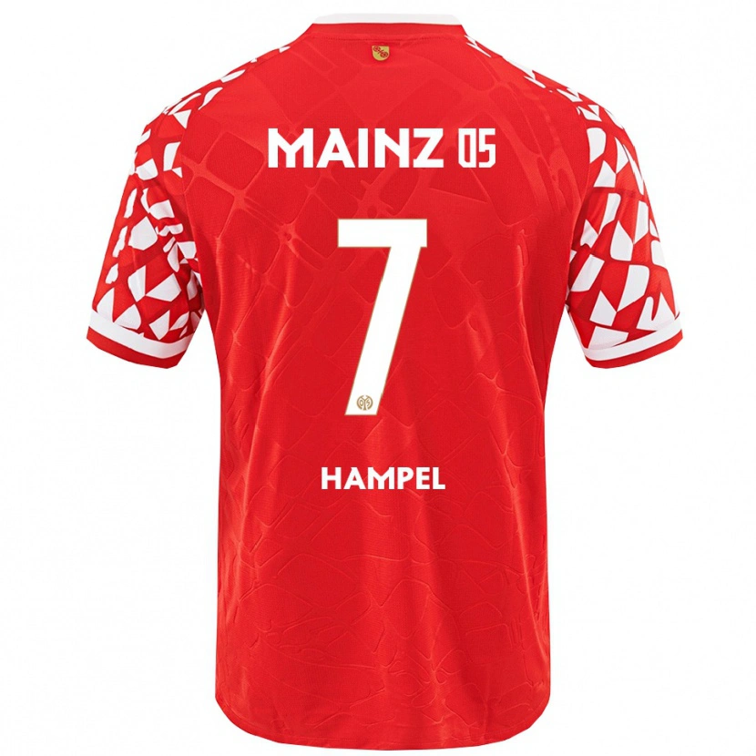 Danxen Kinder Luca Hampel #7 Rot Weiß Heimtrikot Trikot 2025/26 T-Shirt Österreich