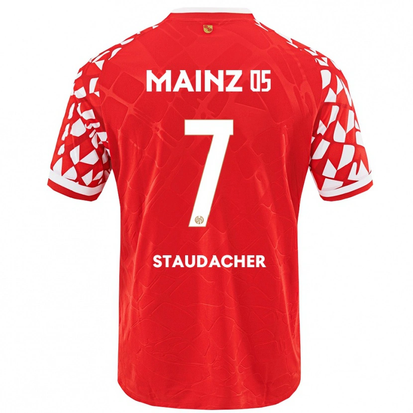 Danxen Kinder Leon Staudacher #7 Rot Weiß Heimtrikot Trikot 2025/26 T-Shirt Österreich