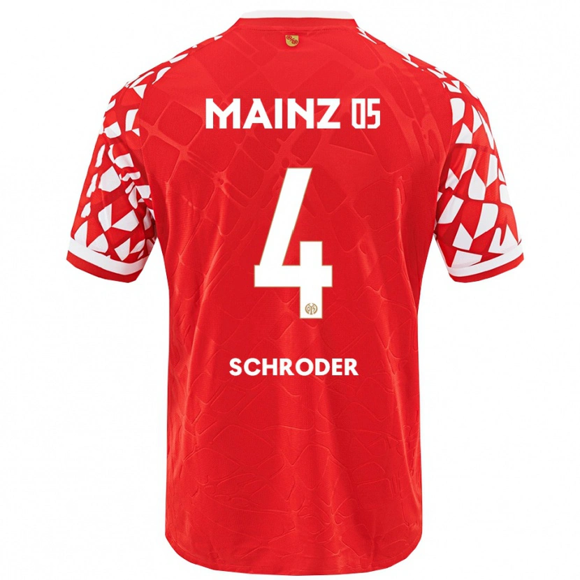 Danxen Kinder Lara Schröder #4 Rot Weiß Heimtrikot Trikot 2025/26 T-Shirt Österreich