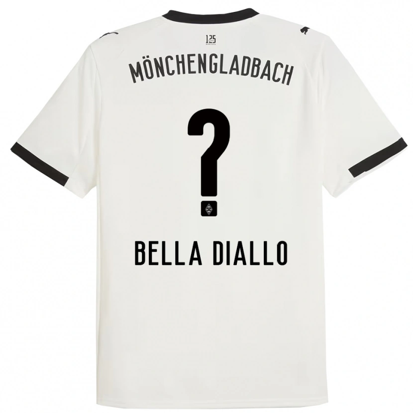 Danxen Kinder Oumar Bella Diallo #0 Weiß Schwarz Heimtrikot Trikot 2025/26 T-Shirt Österreich