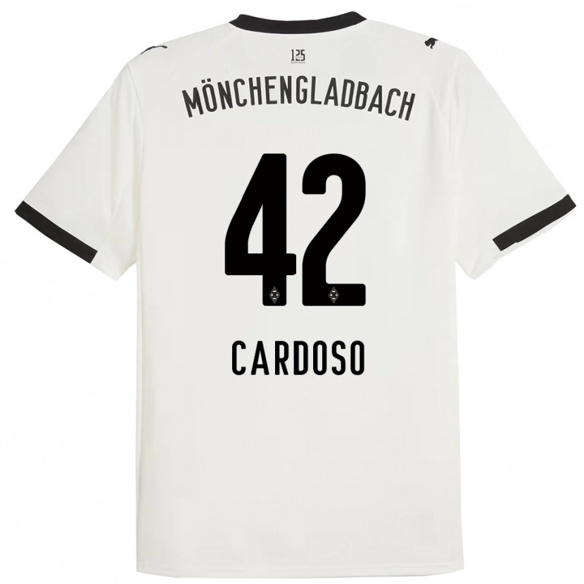 Danxen Kinder Tiago Pereira Cardoso #42 Weiß Schwarz Heimtrikot Trikot 2025/26 T-Shirt Österreich