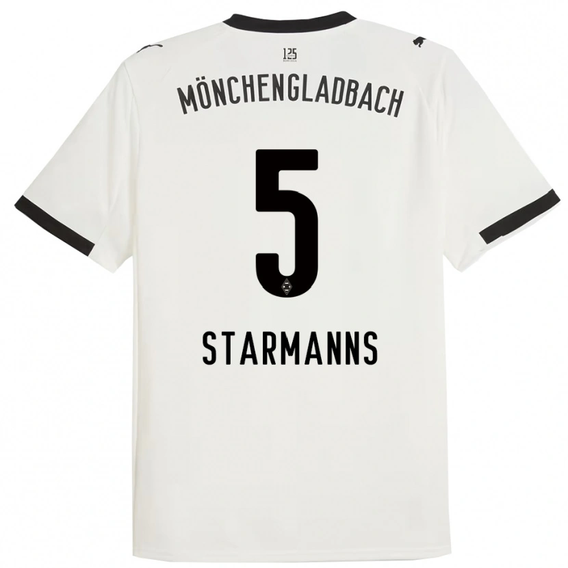 Danxen Kinder Sandra Starmanns #5 Weiß Schwarz Heimtrikot Trikot 2025/26 T-Shirt Österreich