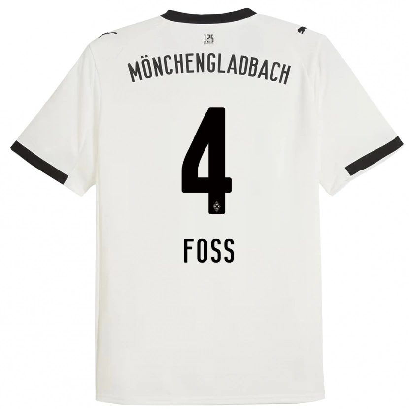 Danxen Kinder Jonathan Foss #4 Weiß Schwarz Heimtrikot Trikot 2025/26 T-Shirt Österreich