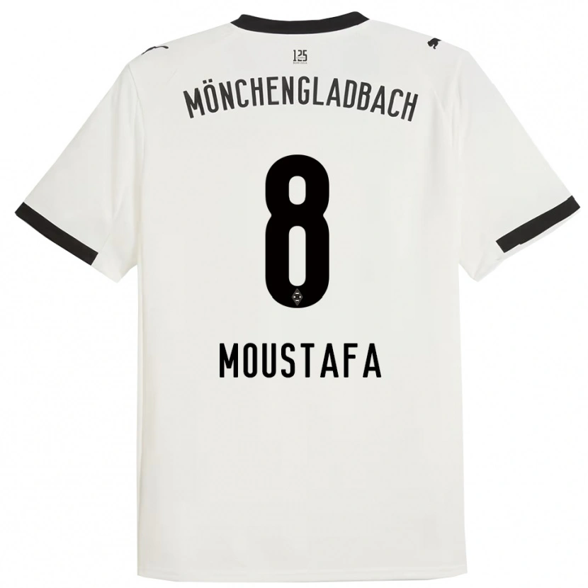 Danxen Kinder Moustafa Ashraf Moustafa #8 Weiß Schwarz Heimtrikot Trikot 2025/26 T-Shirt Österreich