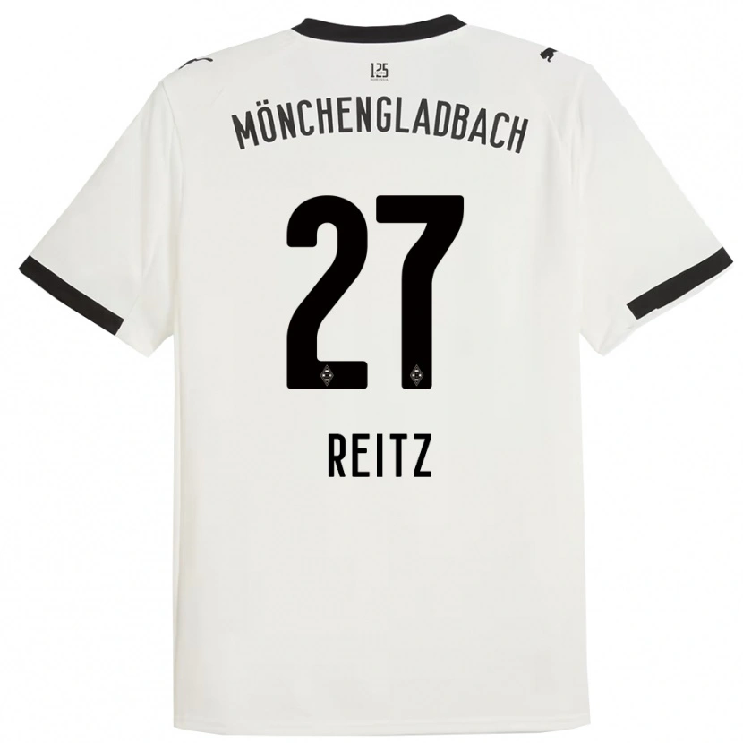 Danxen Kinder Rocco Reitz #27 Weiß Schwarz Heimtrikot Trikot 2025/26 T-Shirt Österreich