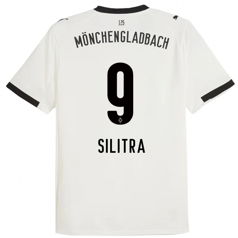 Danxen Kinder Rareș Silitră #9 Weiß Schwarz Heimtrikot Trikot 2025/26 T-Shirt Österreich