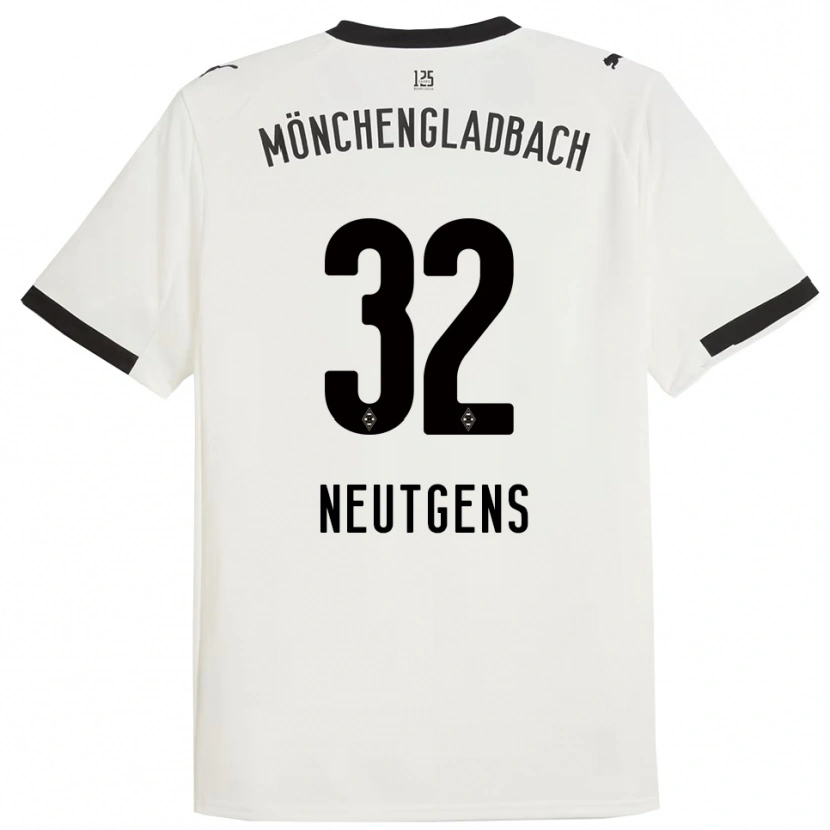 Danxen Kinder Maximilian Neutgens #32 Weiß Schwarz Heimtrikot Trikot 2025/26 T-Shirt Österreich