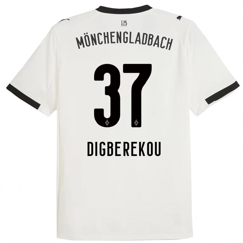Danxen Kinder Ibrahim Digberekou #37 Weiß Schwarz Heimtrikot Trikot 2025/26 T-Shirt Österreich