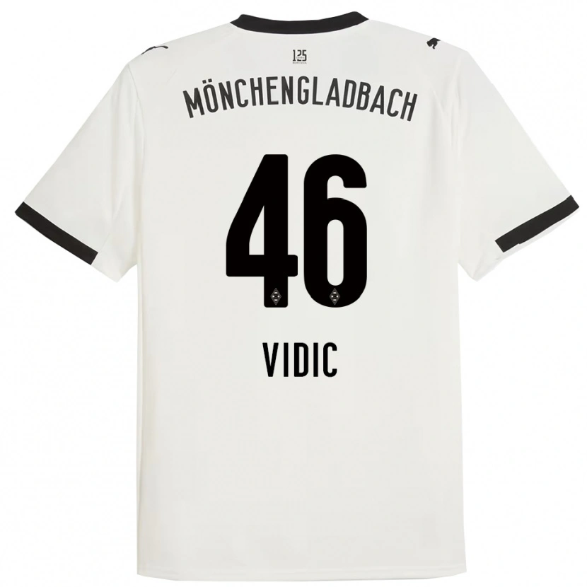 Danxen Kinder Nico Vidic #46 Weiß Schwarz Heimtrikot Trikot 2025/26 T-Shirt Österreich