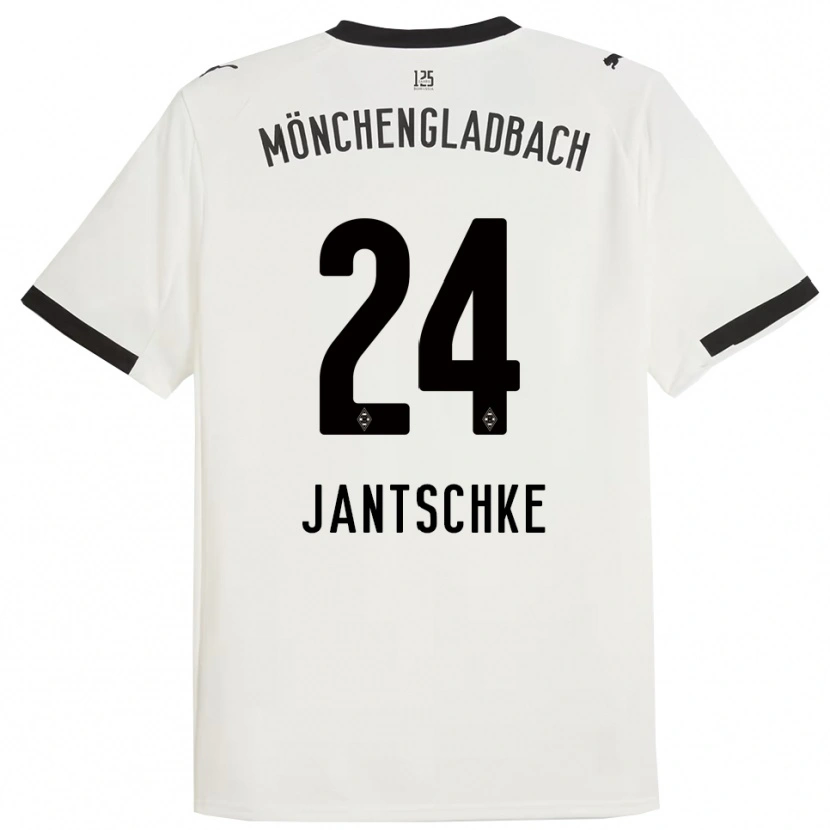 Danxen Kinder Tony Jantschke #24 Weiß Schwarz Heimtrikot Trikot 2025/26 T-Shirt Österreich