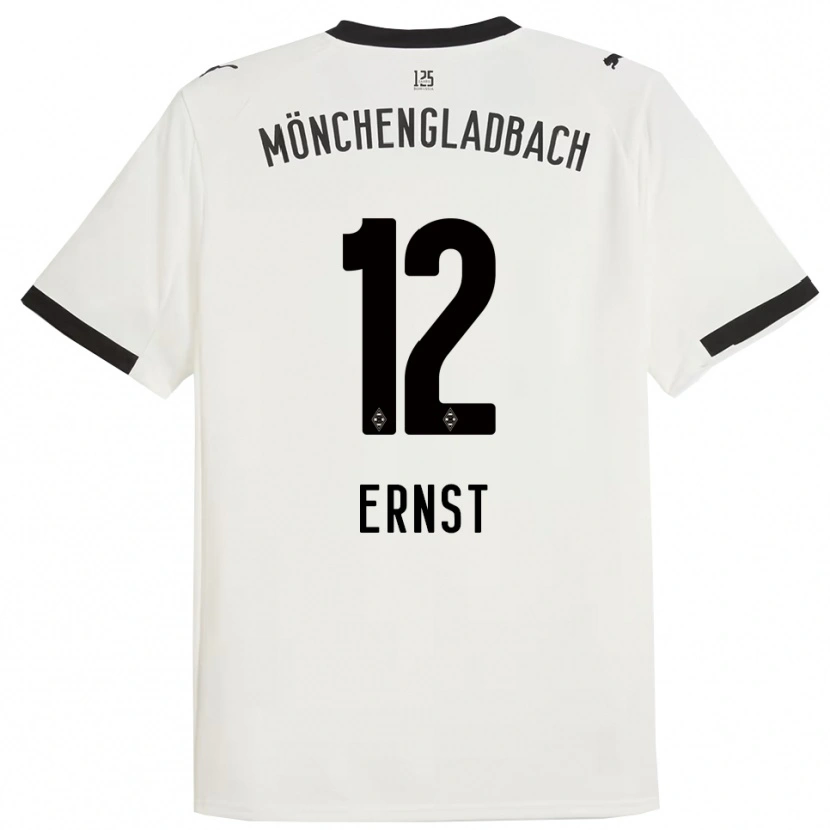 Danxen Kinder Jesse Ernst #12 Weiß Schwarz Heimtrikot Trikot 2025/26 T-Shirt Österreich