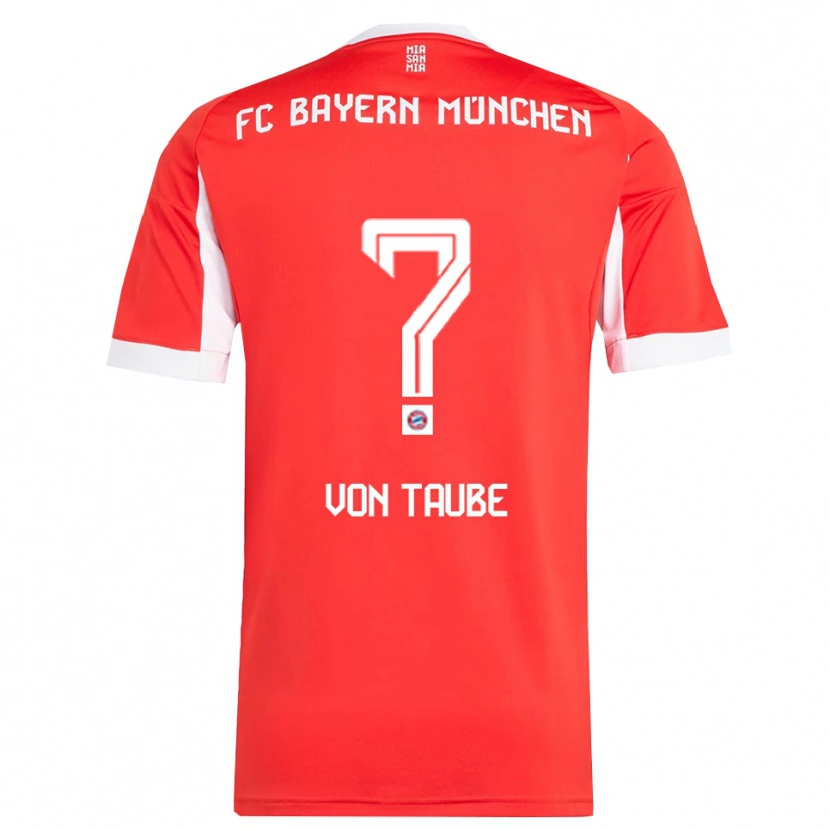 Danxen Kinder Philipp Von Taube #0 Rot Weiß Heimtrikot Trikot 2025/26 T-Shirt Österreich