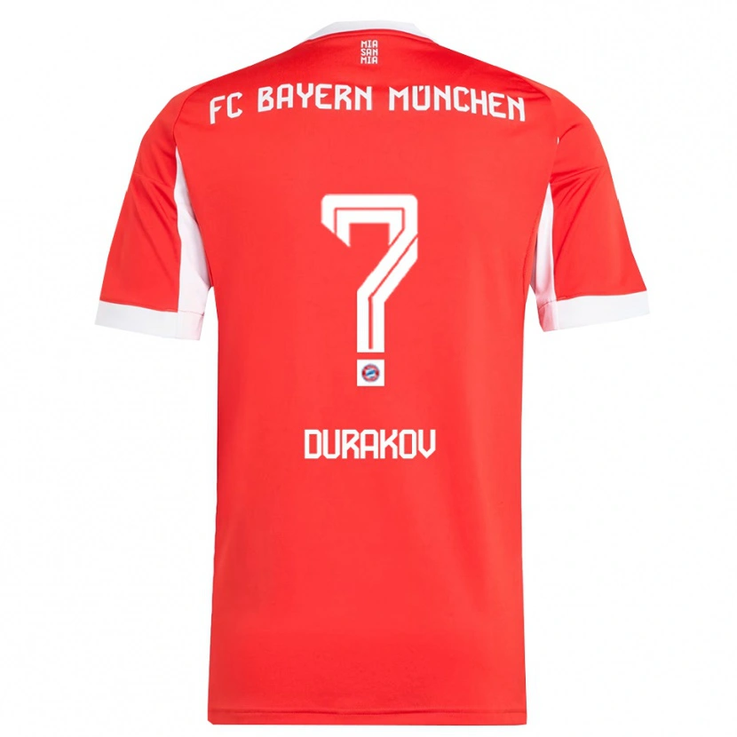 Danxen Kinder Sejdo Durakov #0 Rot Weiß Heimtrikot Trikot 2025/26 T-Shirt Österreich