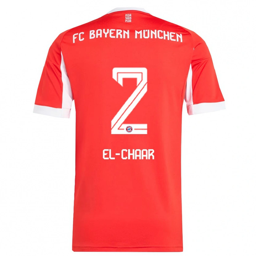 Danxen Kinder Adam El-Chaar #2 Rot Weiß Heimtrikot Trikot 2025/26 T-Shirt Österreich