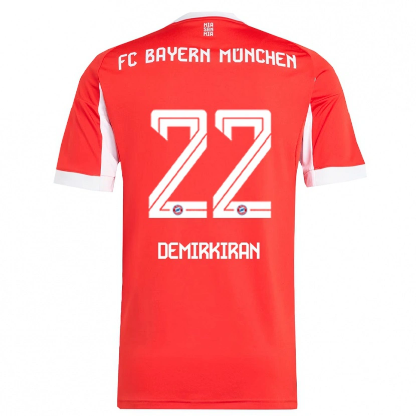 Danxen Kinder Ediz Demirkiran #22 Rot Weiß Heimtrikot Trikot 2025/26 T-Shirt Österreich