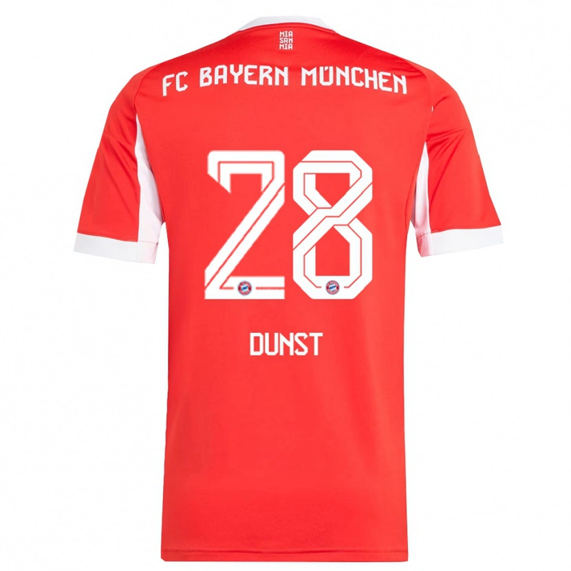 Danxen Kinder Barbara Dunst #28 Rot Weiß Heimtrikot Trikot 2025/26 T-Shirt Österreich