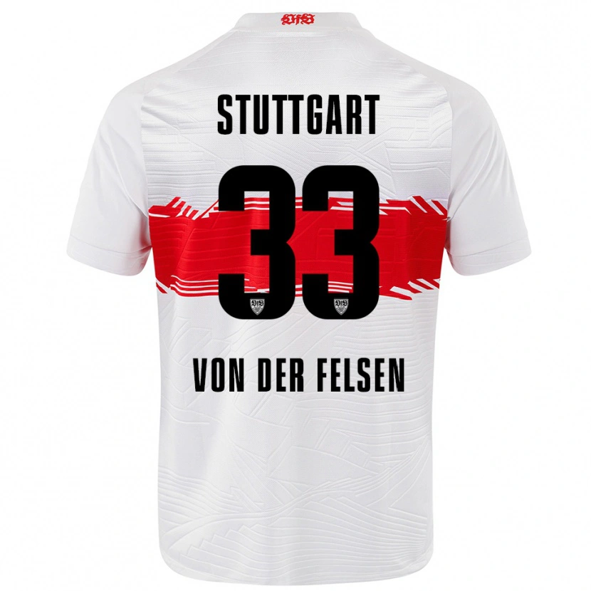 Danxen Kinder Jerik Von Der Felsen #33 Weiß Rot Heimtrikot Trikot 2025/26 T-Shirt Österreich