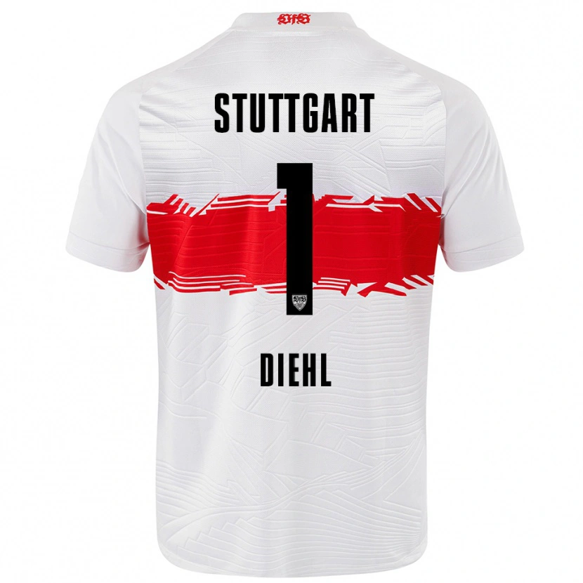 Danxen Kinder Vanessa Diehl #1 Weiß Rot Heimtrikot Trikot 2025/26 T-Shirt Österreich
