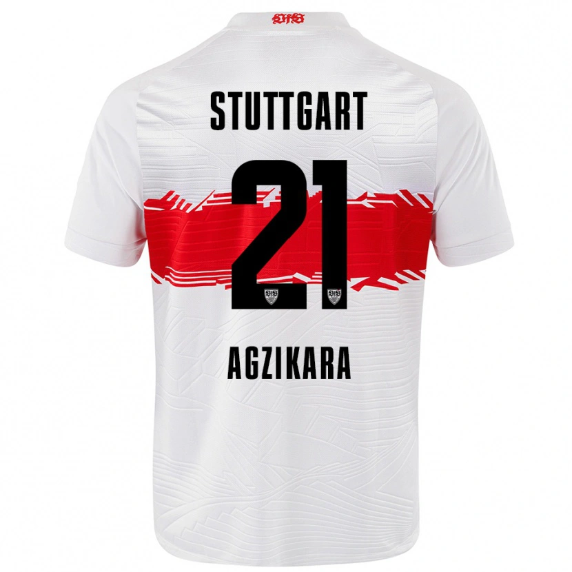 Danxen Kinder Emirhan Ağzıkara #21 Weiß Rot Heimtrikot Trikot 2025/26 T-Shirt Österreich
