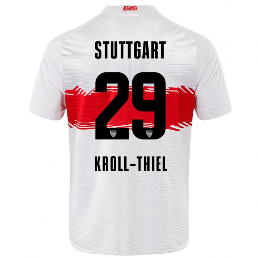 Danxen Kinder Colin Kroll-Thiel #29 Weiß Rot Heimtrikot Trikot 2025/26 T-Shirt Österreich