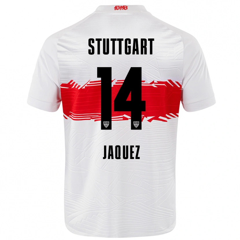 Danxen Kinder Luca Jaquez #14 Weiß Rot Heimtrikot Trikot 2025/26 T-Shirt Österreich