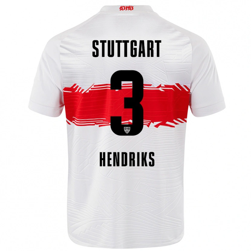 Danxen Kinder Ramon Hendriks #3 Weiß Rot Heimtrikot Trikot 2025/26 T-Shirt Österreich